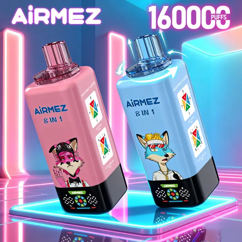 Airmez FOX 160K PUFFS 8in1 egyszerhasználatos e-cigaretta