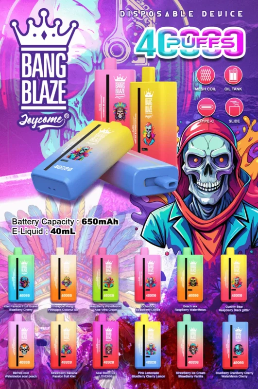 BANG BLAZE Dual Flavor 40K Puffs 2in1 egyszerhasználatos e-cigaretta