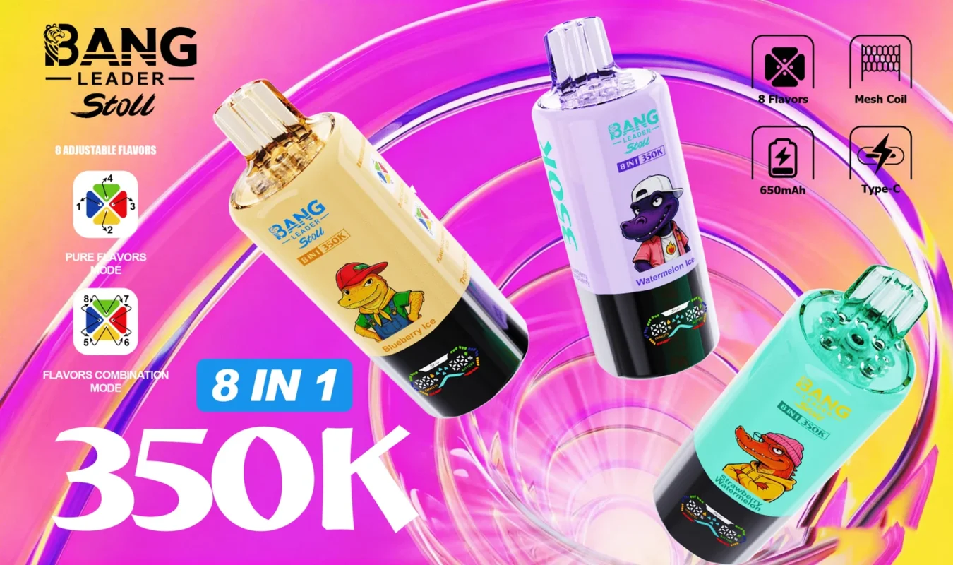 BANG Leader 350K Puffs 8IN1 prémium egyszerhasználatos e-cigaretta