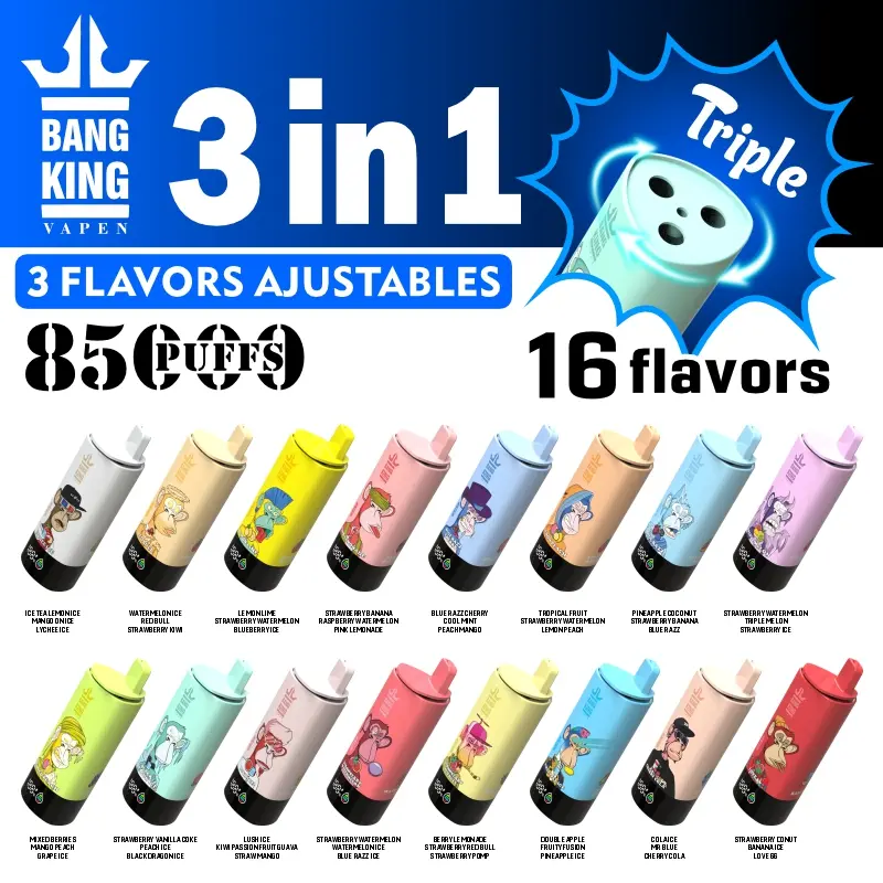 BANG KING Triple 85K Puffs 3in1 egyszerhasználatos e-cigaretta